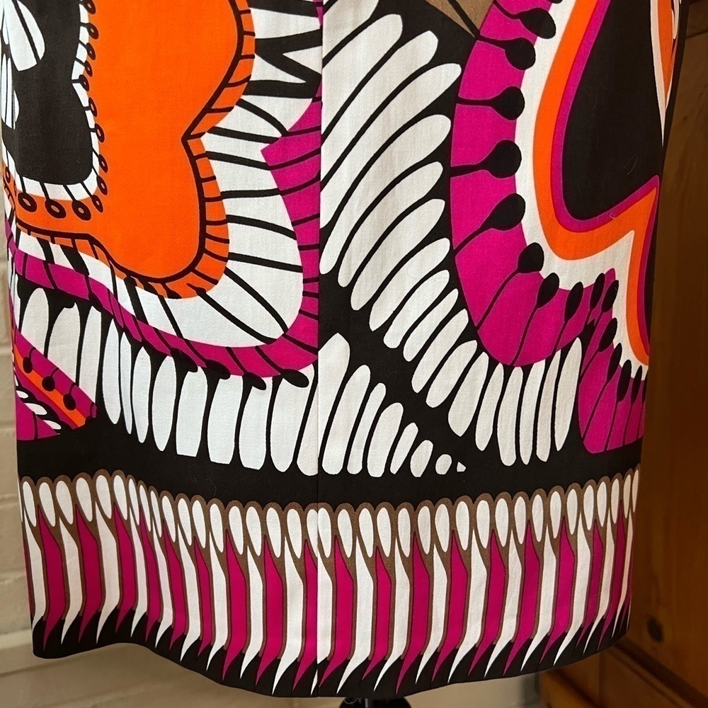 DAVID Meister printed mini slip dress pink size 8 EUC - Picture 9 of 12